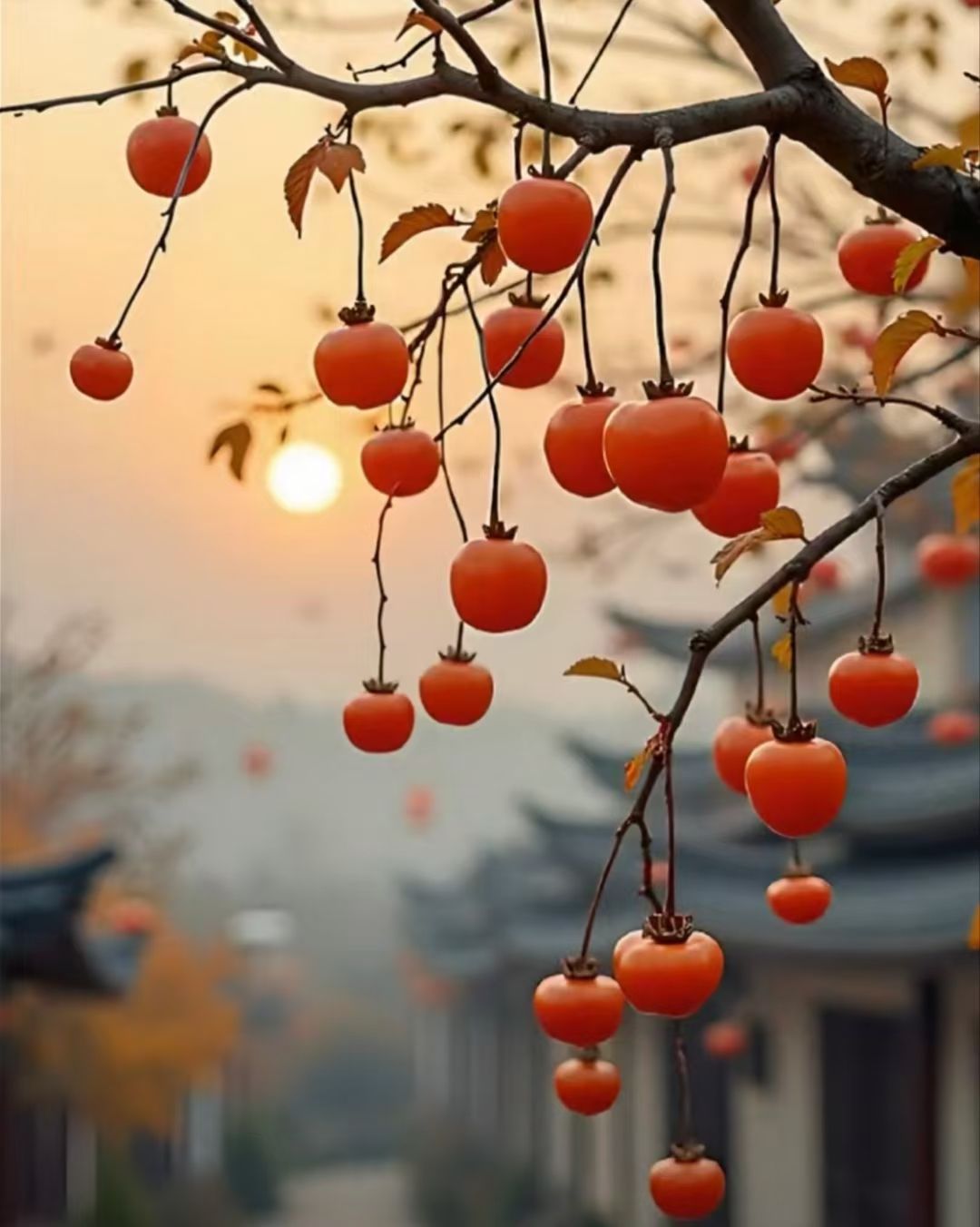 渑池县的牛心柿，红了，火了