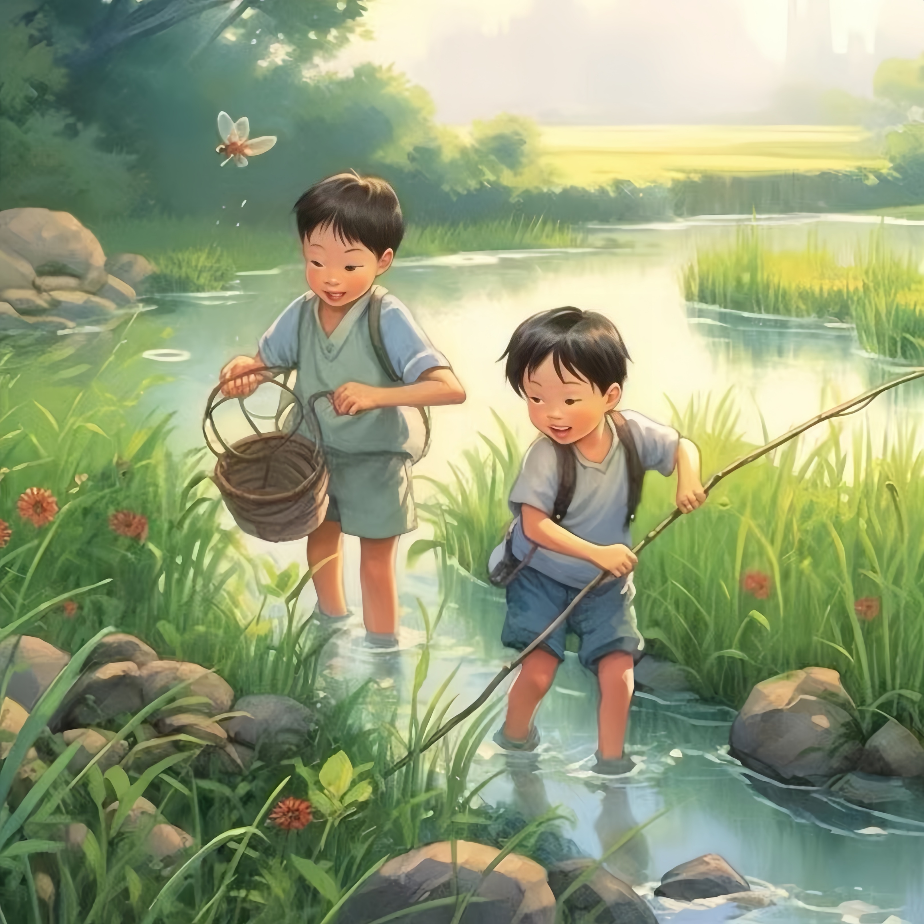 童年的记忆,就是这样,淡的唯美,清的纯粹,如一芽嫩绿暖春