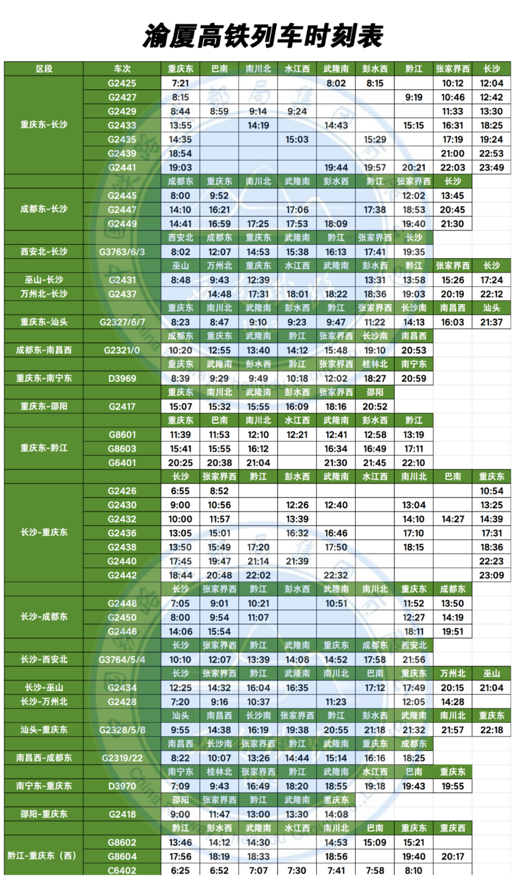 以上时刻仅供参考,详情以12306⽹站或⻋站公告为准