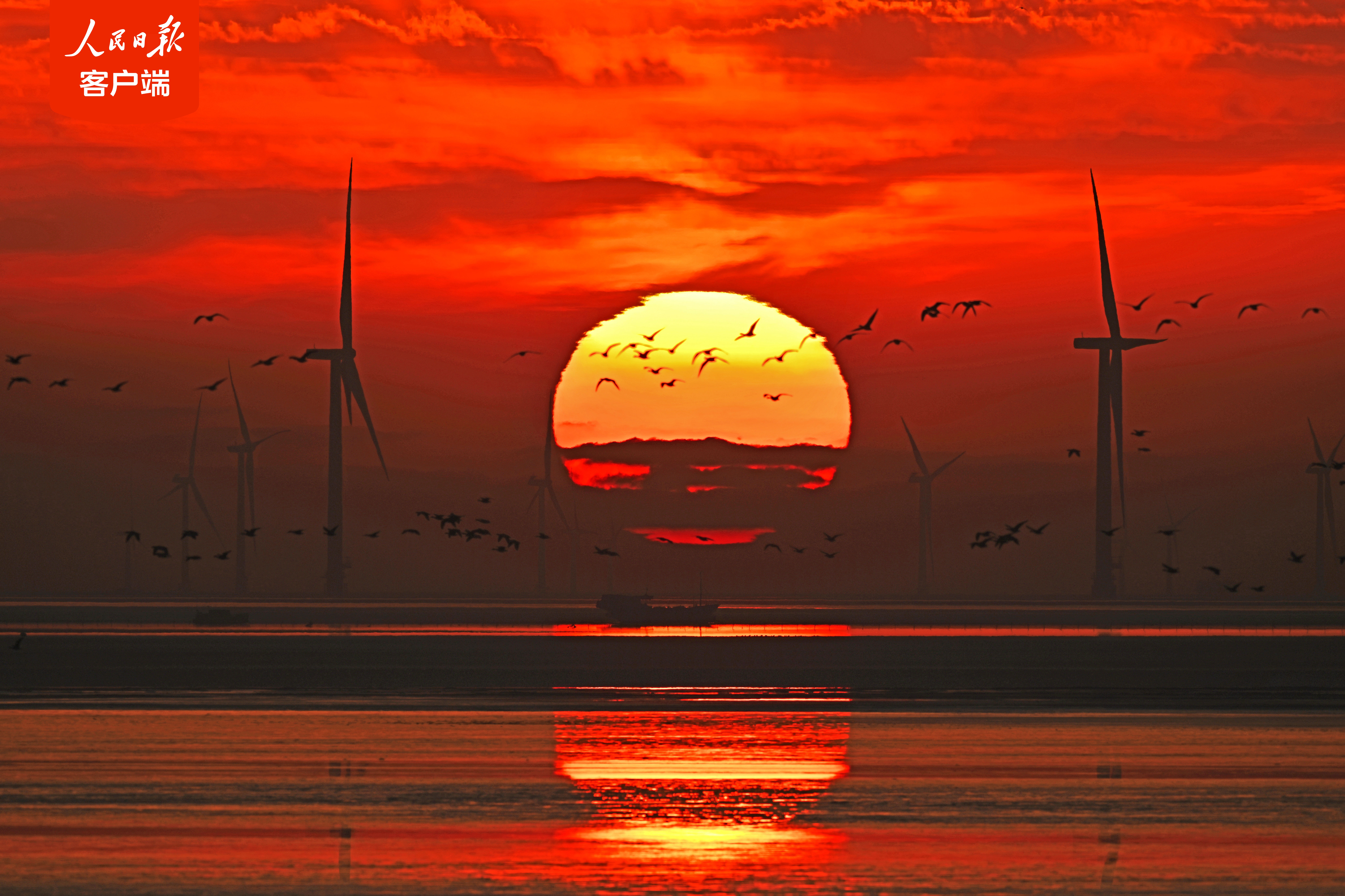 12月15日，我國離岸距離最遠海上風電項目——三峽江蘇大豐800兆瓦海上風電項目實現全容量并網，標志著我國海上風電向深遠海邁進取得了又一重大突破。